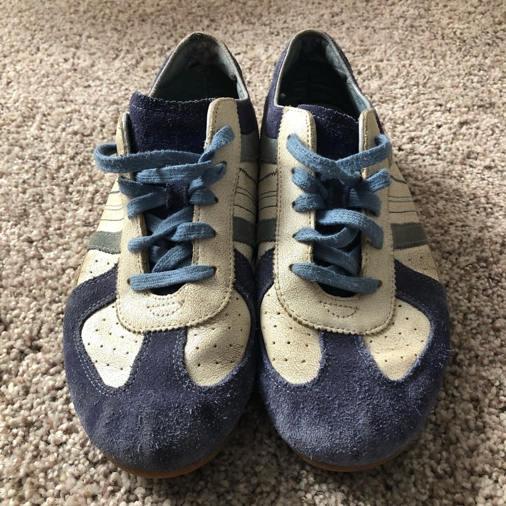 Diesel Blue suede shoes